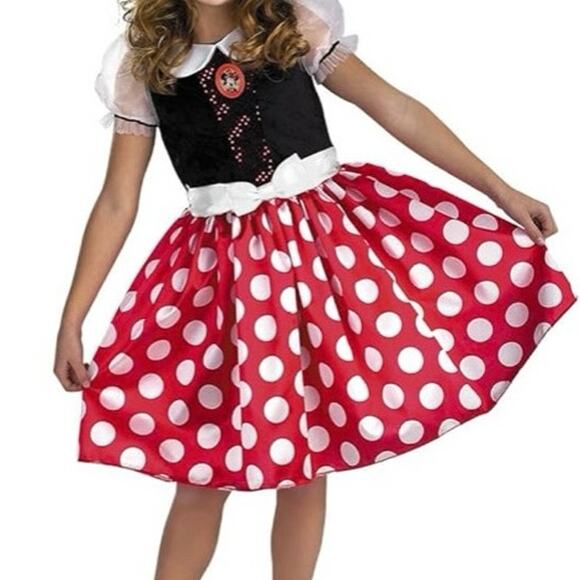 Disney Other - Disney Minnie Mouse Costume Dress - Girls Size 4-6X